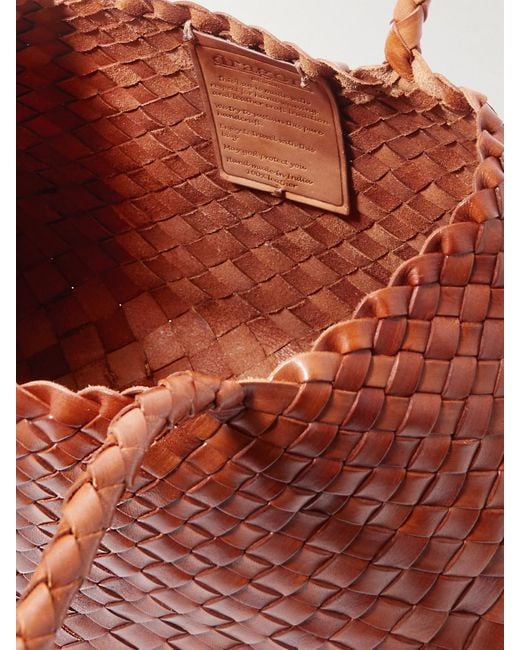 Sac À Main En Cuir Tressé Santa Croce Big Dragon Diffusion en coloris Brown