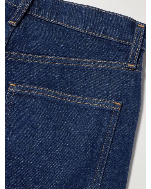 Agolde Blue '90S Pinch Waist Long High-Rise Straight-Leg Jeans