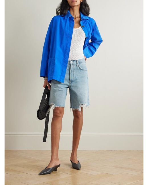 Agolde Blue Indra Jeansshorts