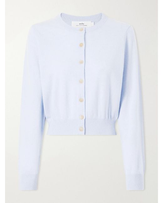 arch4 Blue Celestina Cashmere Cardigan