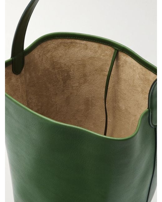 The Row N/S Park Medium Leather Tote in Green | Lyst The Row N/S Park Medium Leather Tote in Green | Lyst