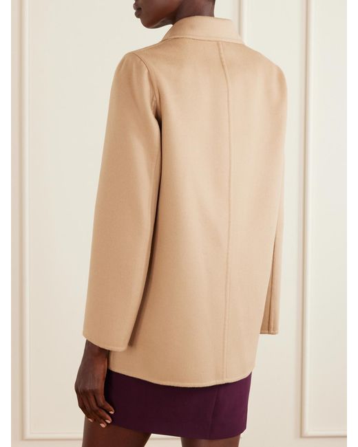 Valentino Garavani Natural Wool And Cashmere-Blend Coat