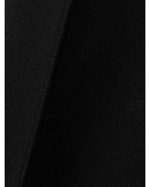 Theory Black Cropped Knitted Flared Pants