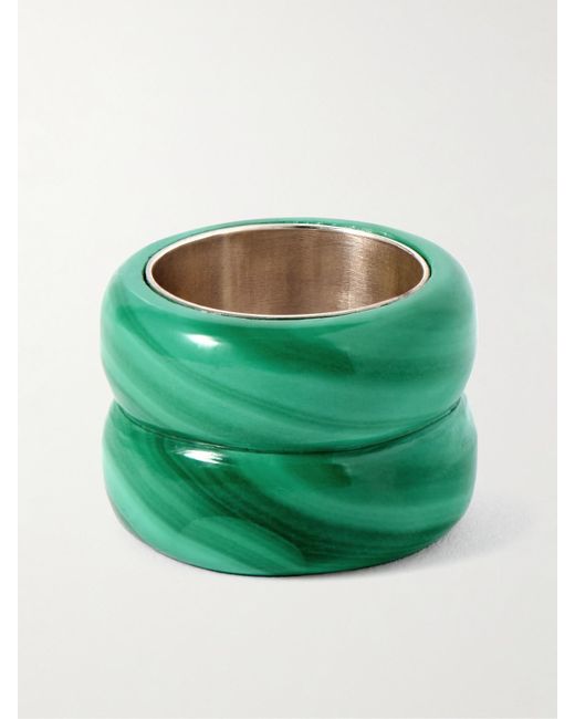 Uncommon Matters Green Breve Ring Aus-Vermeil Und Malachit