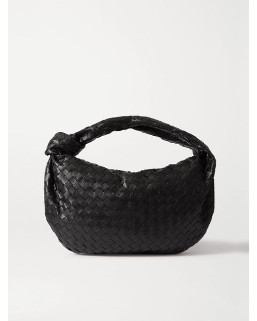 Bottega Veneta Black Jodie Knotted Intrecciato Leather Tote