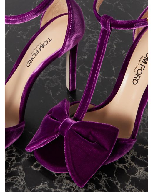 Purple hotsell velvet sandals