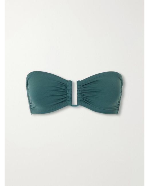 Eres Green Show Bandeau Bikini Top