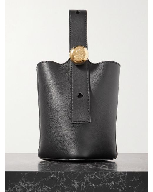 Loewe Black Pebble Mini Leather Tote