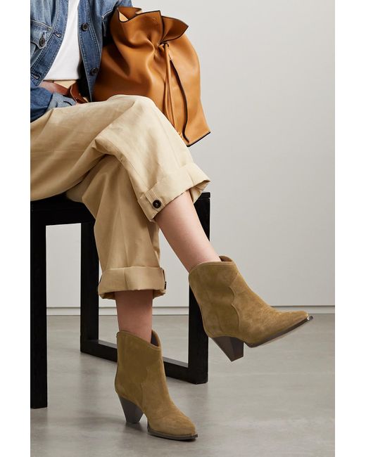 Isabel Marant Darizo Suede Ankle Boots | Lyst