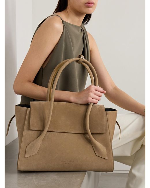 Proenza Schouler Natural Tate Suede Shoulder Bag