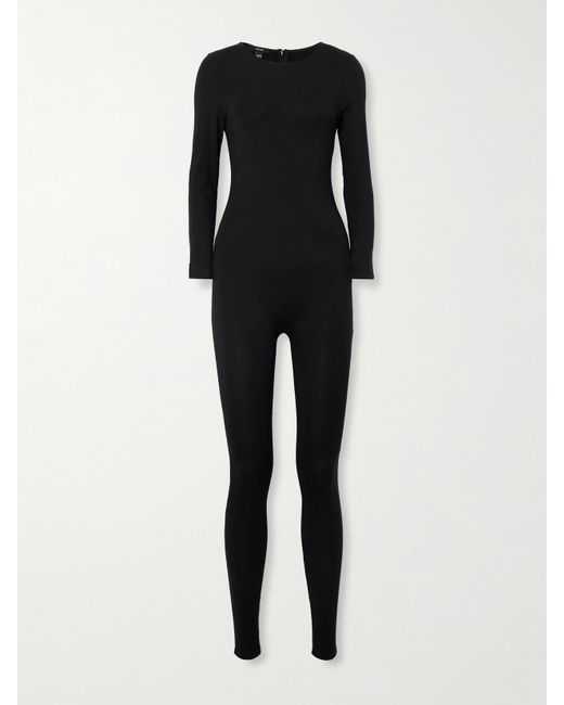 The Park Black Shari Stretch-Tencel Lyocell Jersey Jumpsuit