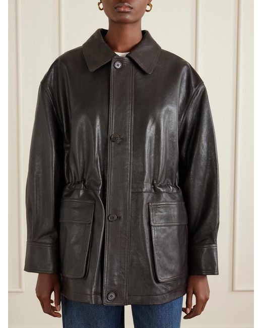 Arma Black Leather Jacket