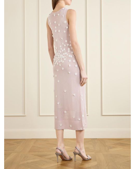 Altuzarra Pink Nelly Embellished Jersey Maxi Dress
