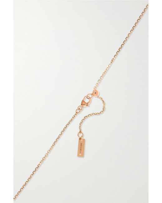 Messika White Lucky Move 18-Karat Rose Diamond Necklace