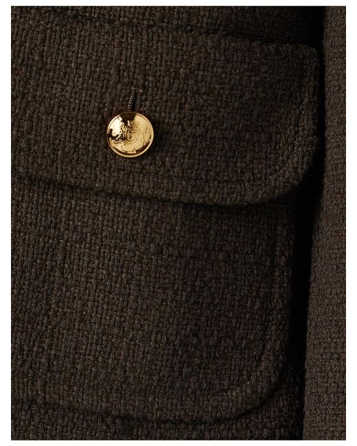 Nili Lotan Black Paola Cotton-Blend Tweed Jacket