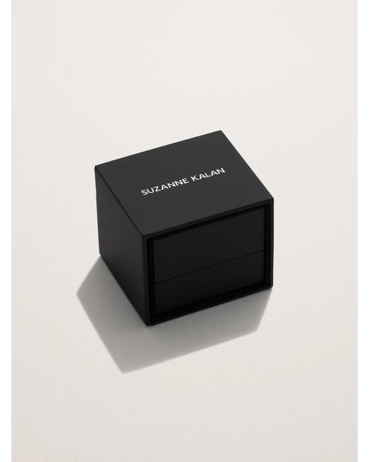 Suzanne Kalan Metallic 18-Karat Diamond Hoop Earrings