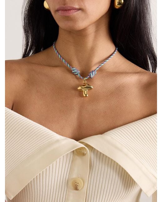 Joolz by Martha Calvo Multicolor Trippy-Plated Cord Necklace