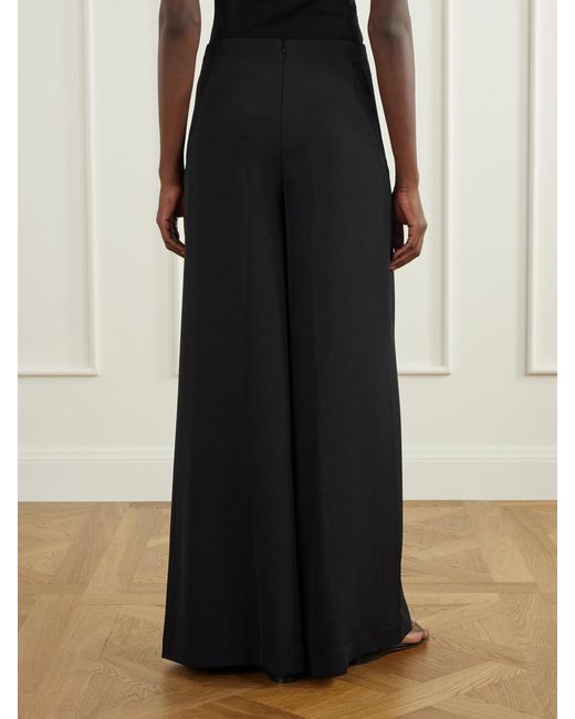 ANDRES OTALORA Black Espacio Fiel Crepe Wide-Leg Pants