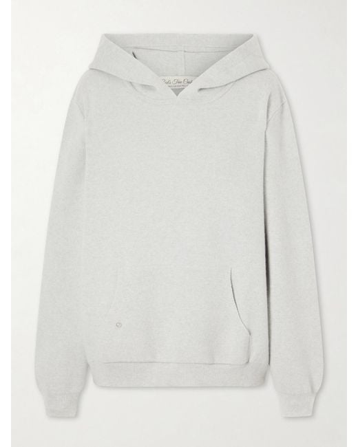 God's True Cashmere White Cashmere Hoodie