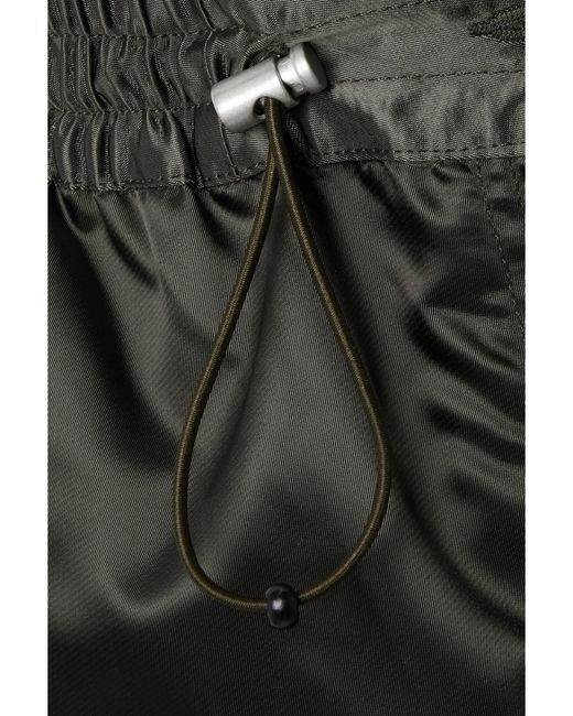 Halfboy Gray Shell Wide-Leg Pants