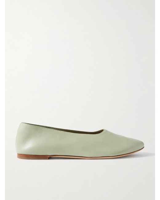 Staud Natural Alba Ballerinas Aus Leder