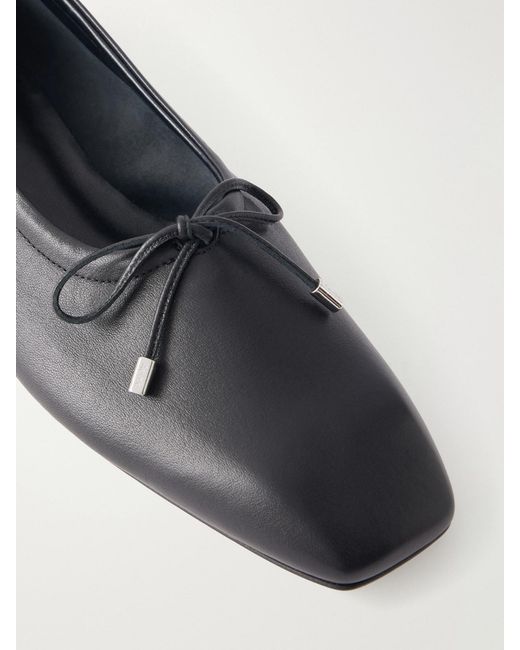 Aeyde White Nomi Leather Ballet Flats