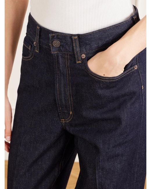 Agolde Blue 80's High-Waist Tapered Jeans