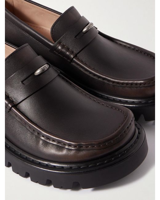 Loewe Black Sierra Leather Loafers