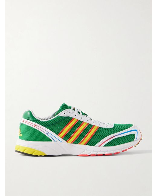 Adidas Originals Green Adizero Adios Og Sneakers Aus Mesh