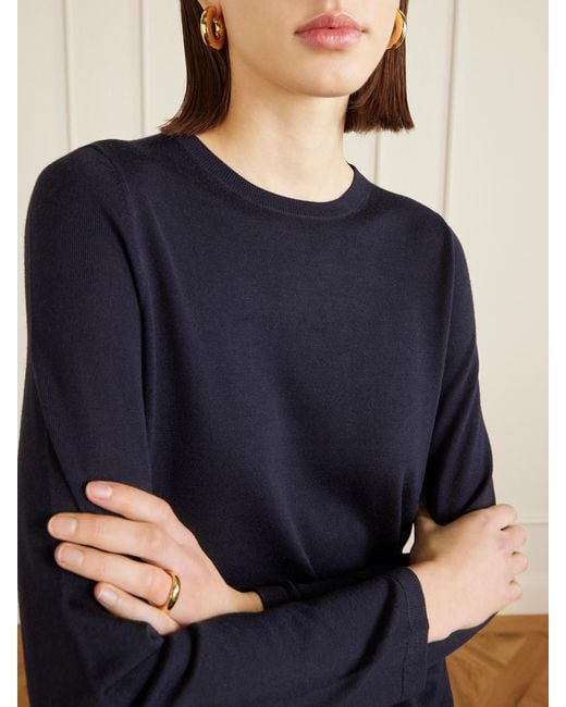 Allude Black Wool Sweater