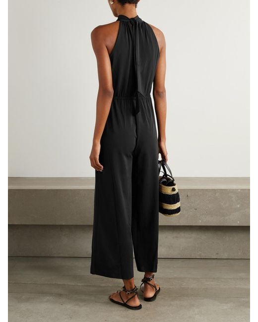 Eres Black Suit Jersey Jumpsuit