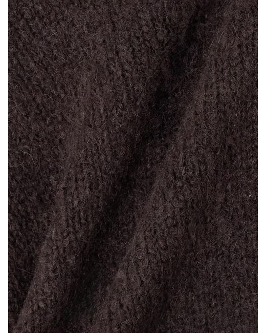 Dries Van Noten Black Alpaca-Blend Sweater