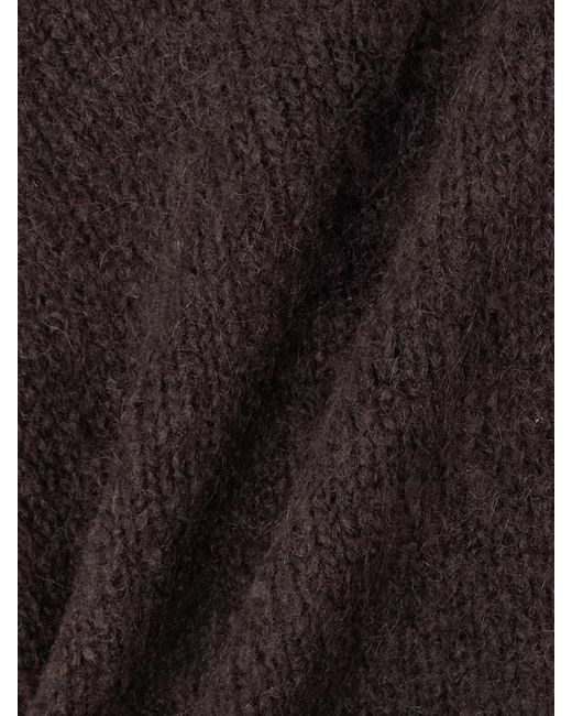 Dries Van Noten Black Alpaca-Blend Sweater
