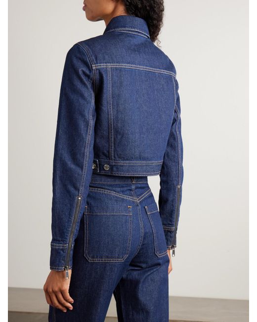 Veste Raccourcie En Jean Patty Veronica Beard en coloris Blue