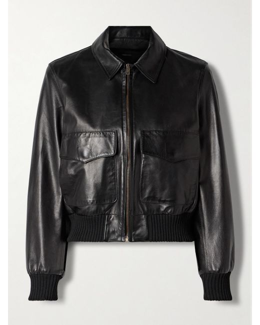 Nili Lotan Black Redley Leather Jacket
