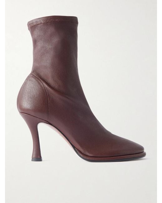 Neous Brown Lea Leather Ankle Boots