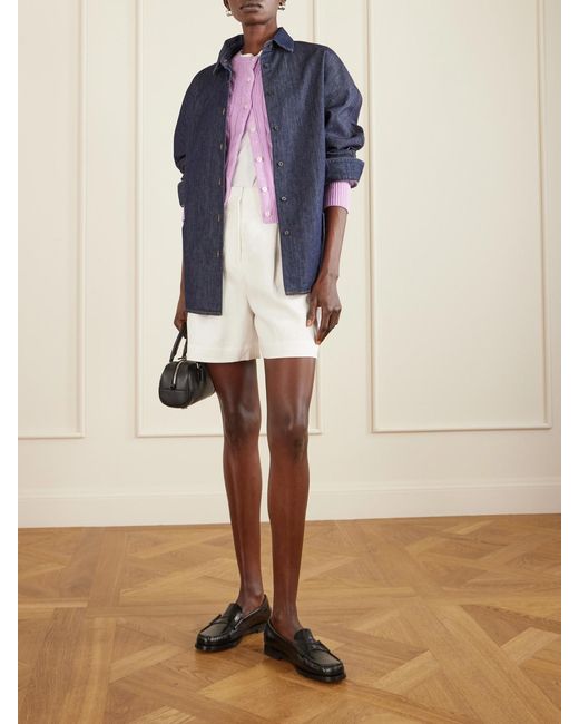 Polo Ralph Lauren Pink Embroidered Cable-Knit Cotton Cardigan