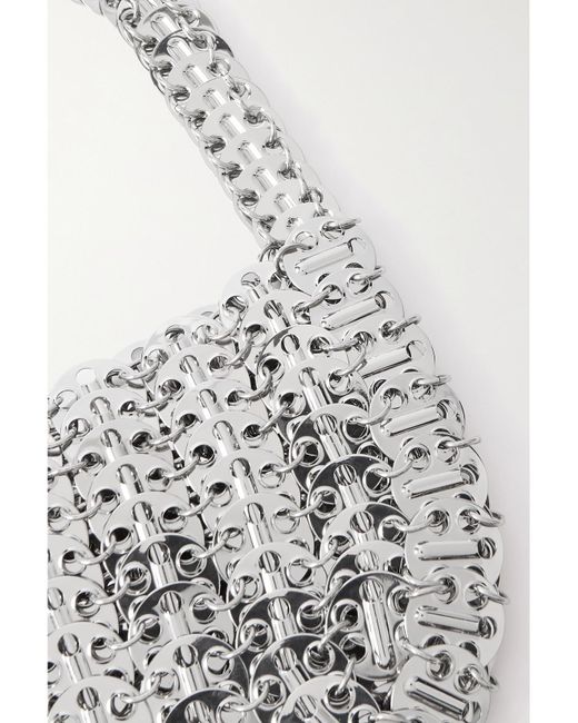 Rabanne White 1969 Moon Chainmail Shoulder Bag