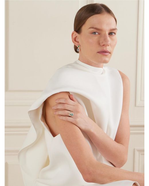 Suzanne Kalan Natural 18-Karat Multi-Stone Earrings