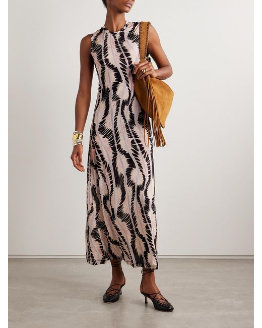 Ulla Johnson White Orla Printed Lyocell-Jersey Midi Dress