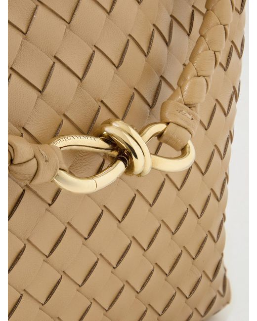 Bottega Veneta Natural Andiamo Medium Intrecciato Leather Tote