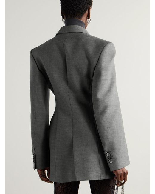 Wardrobe NYC Gray Wool Blazer