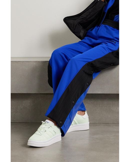 Moncler Genius White Adidas Originals Campus Leather-Trimmed Ripstop Sneakers