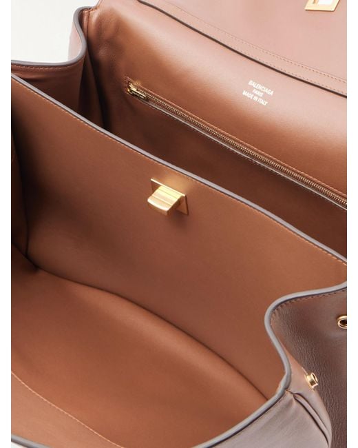 Balenciaga Brown Rodeo Medium Leather Shoulder Bag