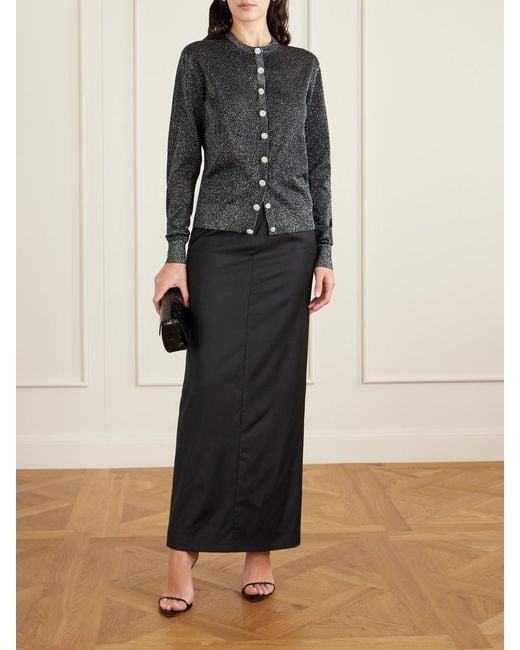 Dolce & Gabbana Black Metallic Knitted Cardigan