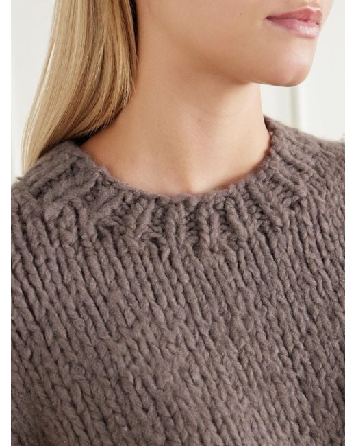 Gabriela Hearst Brown Lawrence Cashmere Sweater