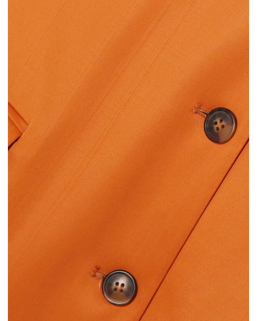 Loulou de Saison Orange Sund Oversized Satin Blazer