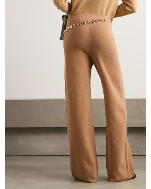 Rabanne Natural Hose Aus Einer Merinowollmischung Mit Kette Aus Metall-Mesh