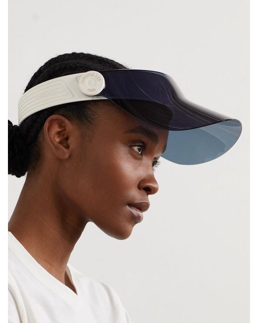 Dior Blue Diorpacific V1U Perspex And Rubber Visor