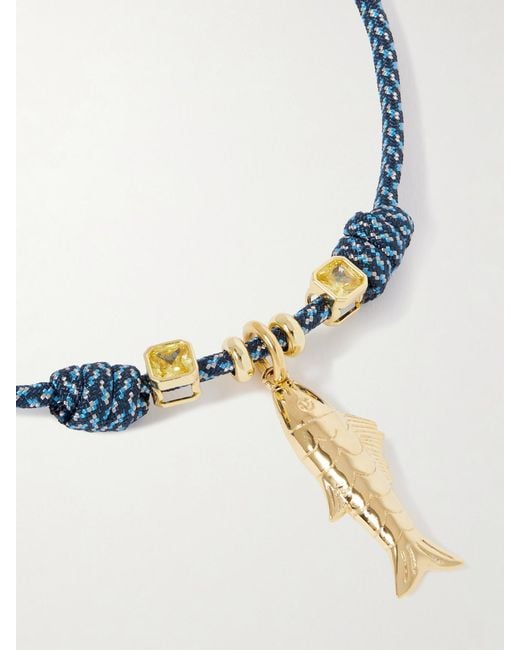 Joolz by Martha Calvo Metallic Largo-Plated And Cord Necklace